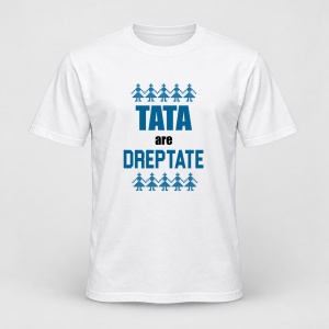 Tricou personalizat Tata are dreptate, motive traditionale