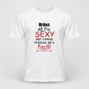 Tricou personalizat Urasc sa fiu sexy dar cineva trebuie sa o faca