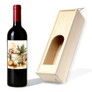 Vin personalizat cu design festiv – perfect pentru familie, prieteni, profesori sau cadouri corporate.