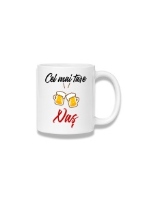 Cană ceramică 380 ml – Cel mai tare naș – halbe de bere