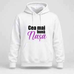 Hanorac personalizat Cea mai buna nasă, mov