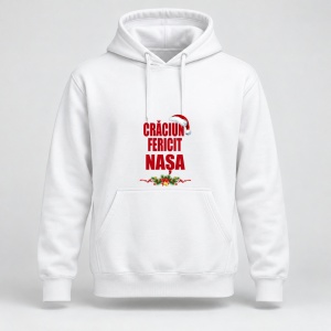 Hanorac personalizat Craciun fericit nasa, model 4