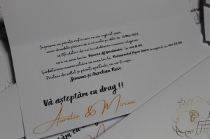 Invitație nuntă cu sticker personalizat - Img 2