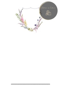 Invitație nuntă minimalistă cu coroniță florală delicată