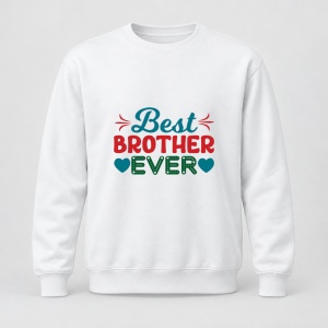 Pulover personalizat Best Brother Ever hearts