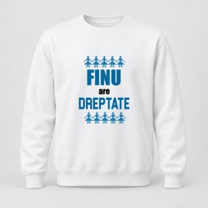 Pulover personalizat Finu are dreptate, motive traditionale