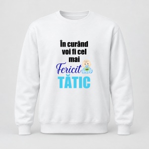Pulover personalizat In curand voi fi cel mai fericit tatic