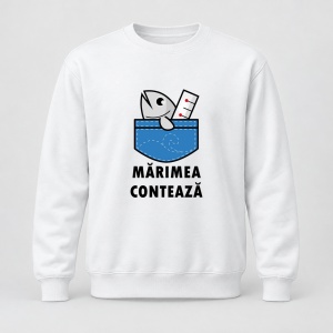 Pulover personalizat Marimea conteaza