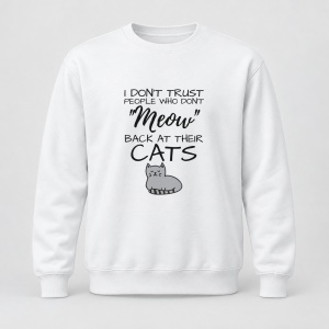 Pulover personalizat Meow Back – pisici amuzante