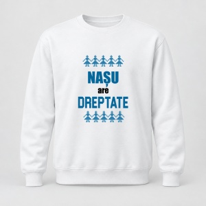 Pulover personalizat Nasu are dreptate, motive traditionale