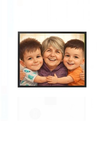 Rama foto personalizata cu poza – cadou pentru bunica cu nepoti, familie