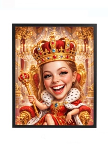 Rama foto personalizata cu poza – cadou regina, printesa, femeia speciala din viata ta