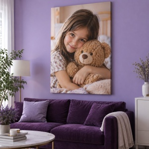 Tablou canvas personalizat cu fotografia copilului – exemplu de decor 7