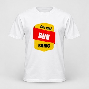 Tricou personalizat Cel mai bun bunic, galben