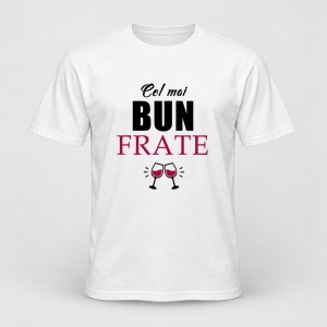 Tricou personalizat Cel mai bun frate, model pahare