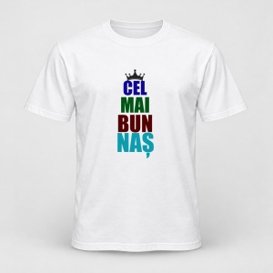 Tricou personalizat Cel mai bun nas, coroana multicolor