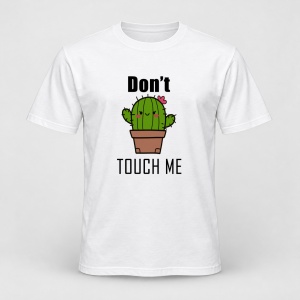Tricou personalizat Don't touch me cactus