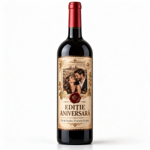 Vin personalizat aniversar – Ediție aniversară | Cu poză