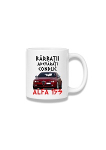 Cană ceramică 380 ml – Bărbații adevărați conduc – Alfa Romeo