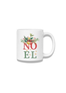 Cană ceramică 380 ml – Noel – ornament floral