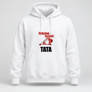 Hanorac personalizat Craciun fericit tata, model 1