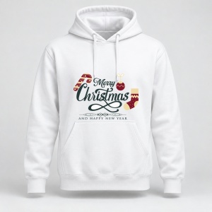 Hanorac personalizat Merry christmas and happy new year, decoratiuni