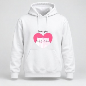 Hanorac personalizat Perna love you model kitty