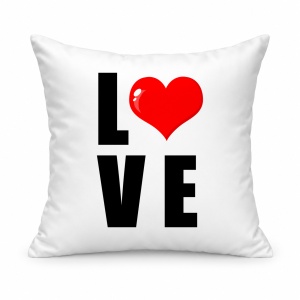 Pernă personalizată Love – inimă roșie