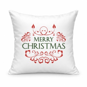 Pernă personalizată Merry Christmas shape