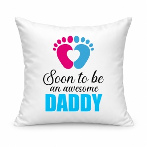 Pernă personalizată Soon to be an awesome Daddy