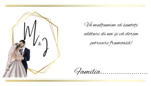 Plic de bani/dar pentru nuntă cu design elegant și romantic, personalizat cu inițiale și ilustrație de cuplu – alegerea perfectă pentru un eveniment rafinat și memorabil.