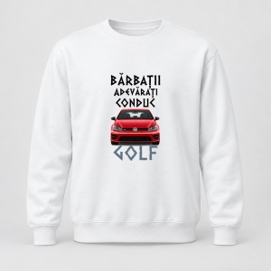 Pulover personalizat Barbatii adevarati conduc golf