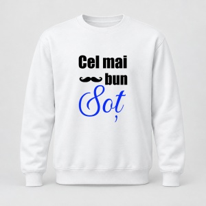 Pulover personalizat Cel mai bun sot, albastru