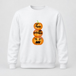 Pulover personalizat Happy Halloween 3 pumpkin