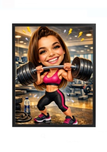 Rama foto personalizata cu poza – cadou fitness femei, sala sport 2026