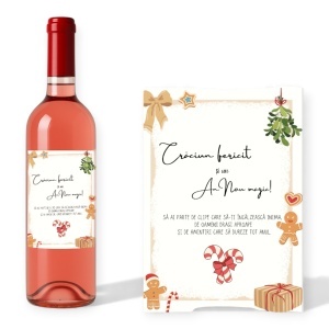 Eleganță, emoție și sărbători într-o singură sticlă personalizată