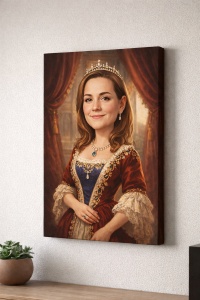 Tablou Canvas Portret Regal Personalizat – Stil Pictură Clasică de Epocă