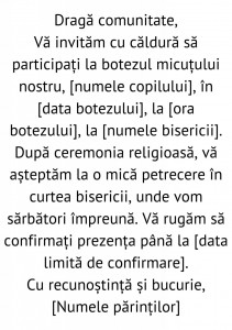 Text botez 6