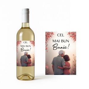 Vin Personalizat „Cel Mai Bun Bunic!” – Cadou Emoționant pentru Bunici