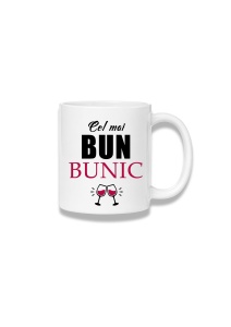 Cană ceramică 380 ml – Cel mai bun bunic – pahare de vin