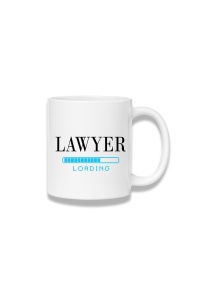 Cană ceramică 380 ml – Lawyer Loading – albastru