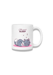 Cană ceramică 380 ml – The Sweet Sleep – pisică adormită