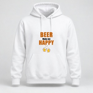 Hanorac personalizat Beer make me happy