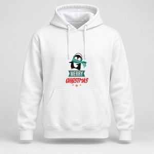 Hanorac personalizat Merry Christmas pinguin