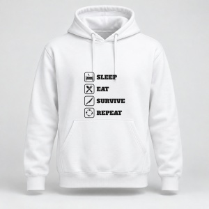 Hanorac personalizat Sleep eat survive repeat