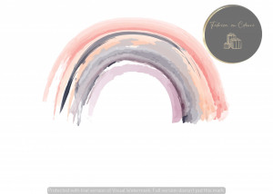 Invitație Botez B292 - Curcubeu Pastelat Minimalist