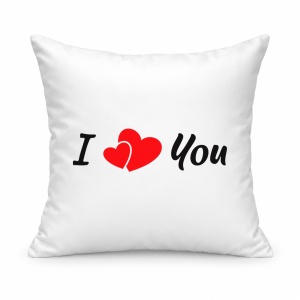 Pernă personalizată i love you heart