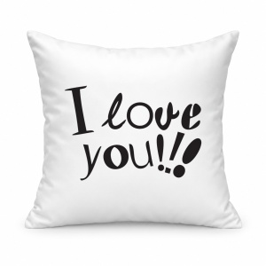 Pernă personalizată I Love You