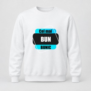 Pulover personalizat Cel mai bun bunic, albastru