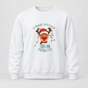 Pulover personalizat Livrare Speciala REN Craciun fericit
